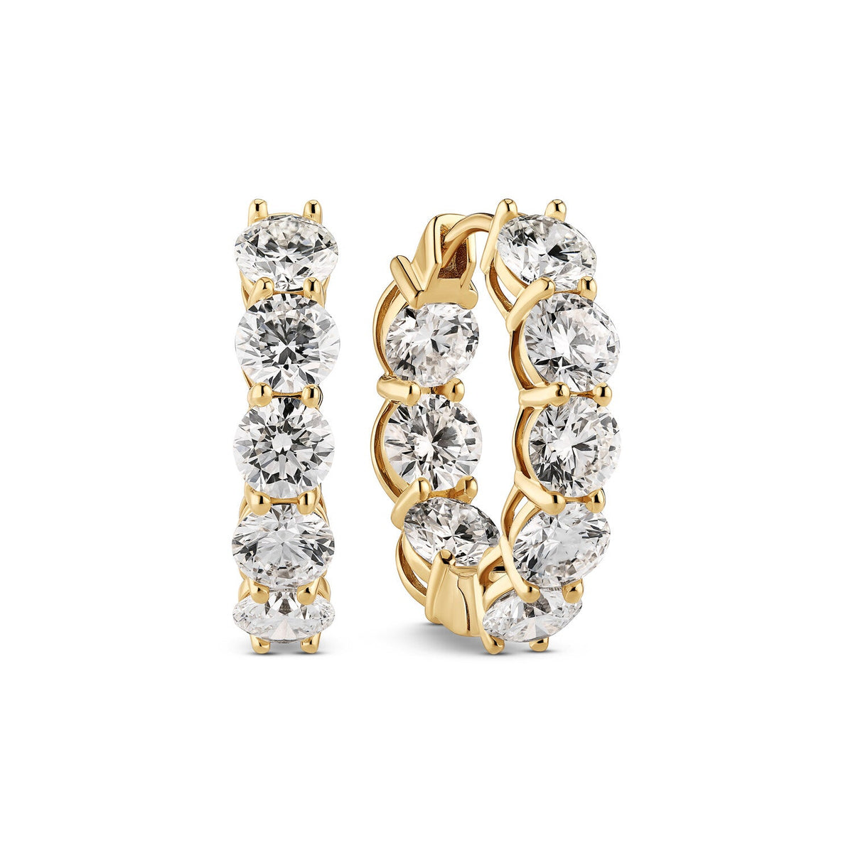 Earrings Ariccia - 14k yellow gold or white gold 5.60 ct TW G-H VS lab-grown diamonds