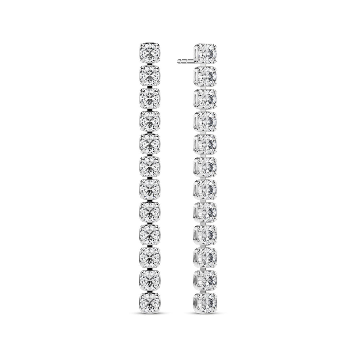 Earrings Diamante - 14k yellow gold or white gold 0.91 ct TW G-H VS lab-grown diamonds