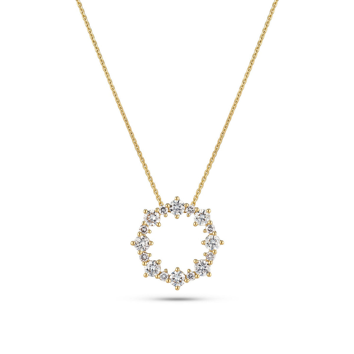 Necklace Brina - 14k yellow gold or white gold 0.81 ct TW G-H VS lab-grown diamonds