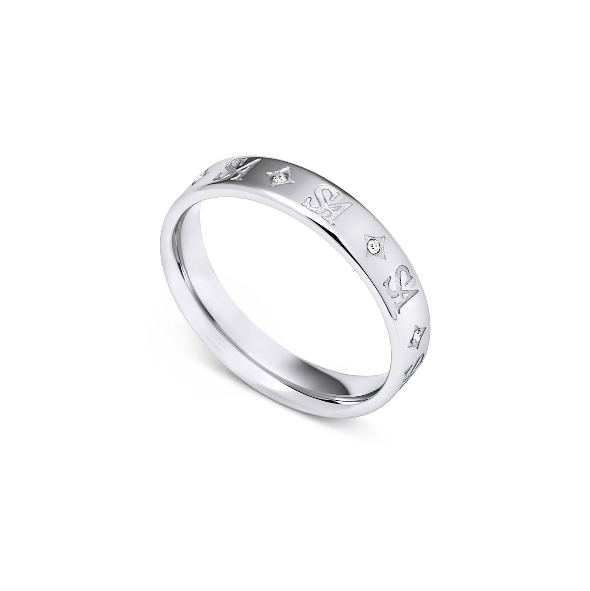 Own Way Monogram Ring (Silver)