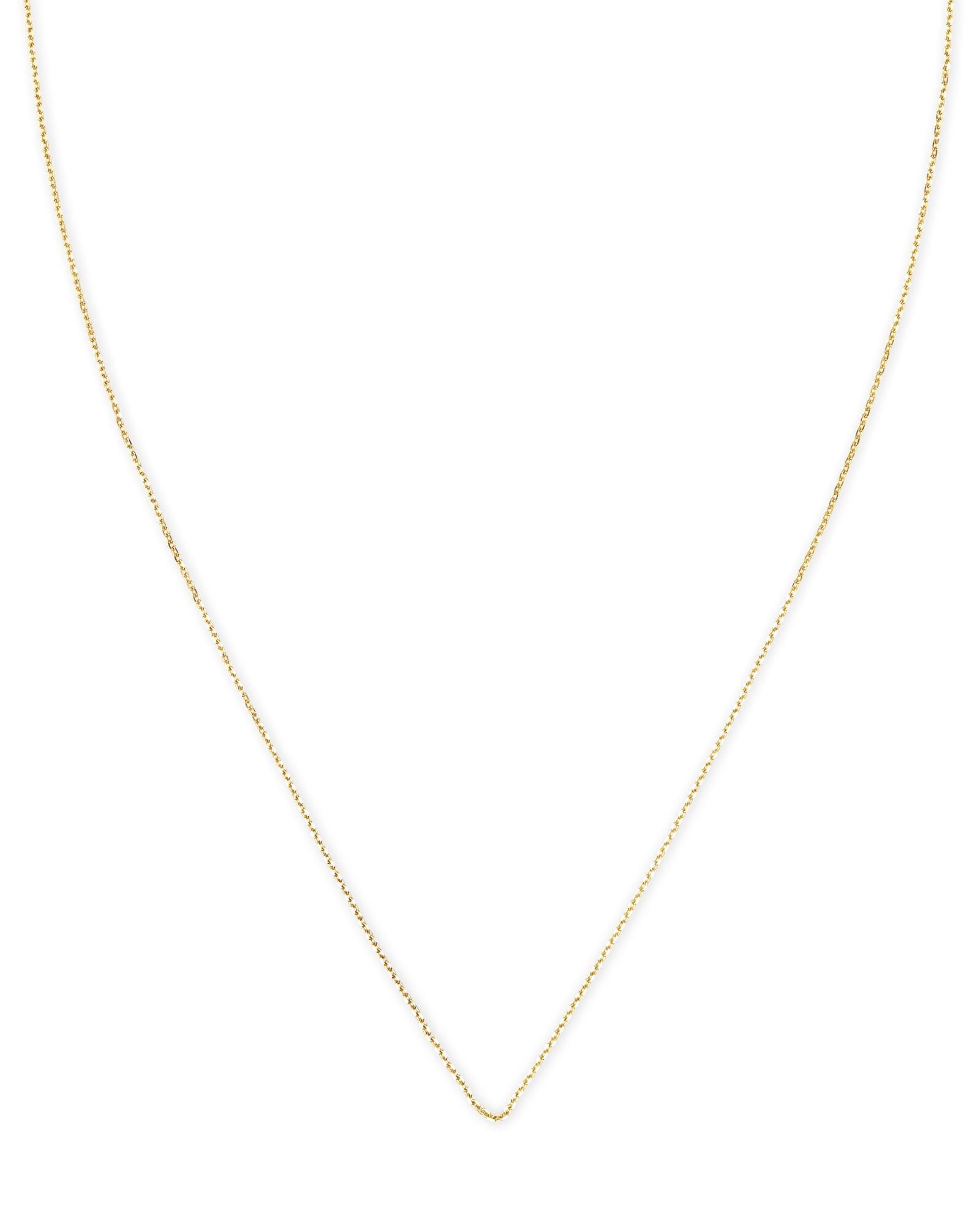15" Thin Chain Necklace in 14k Yellow Gold -  - Aureus Boutique
