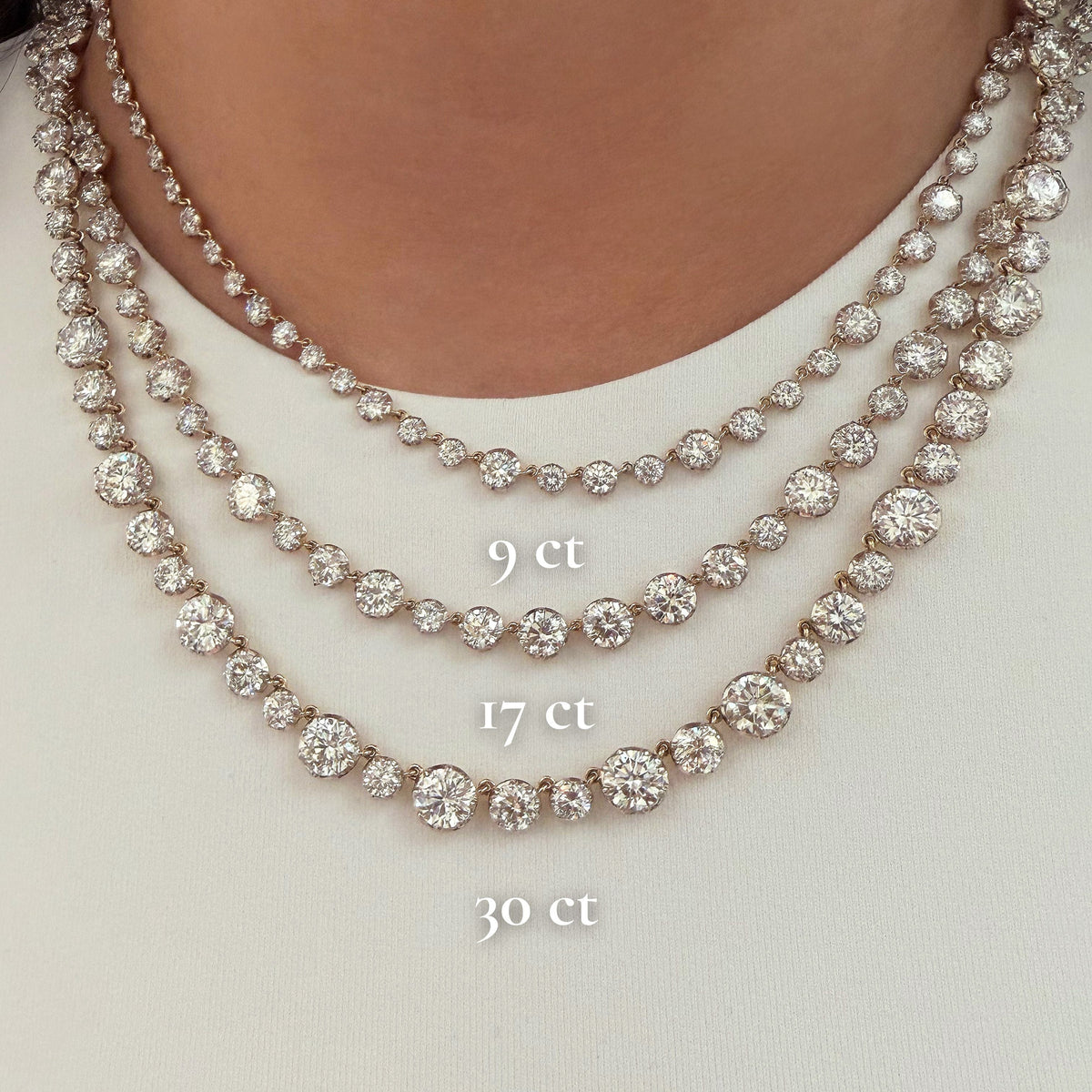 Georgian Lab Diamond Necklace