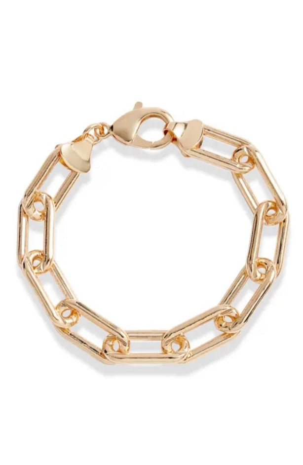 Fifteen Mm Paper Clip Bracelet
