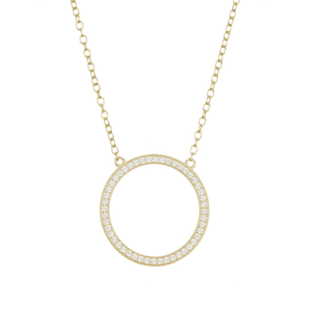 Adornia Circular Necklace gold