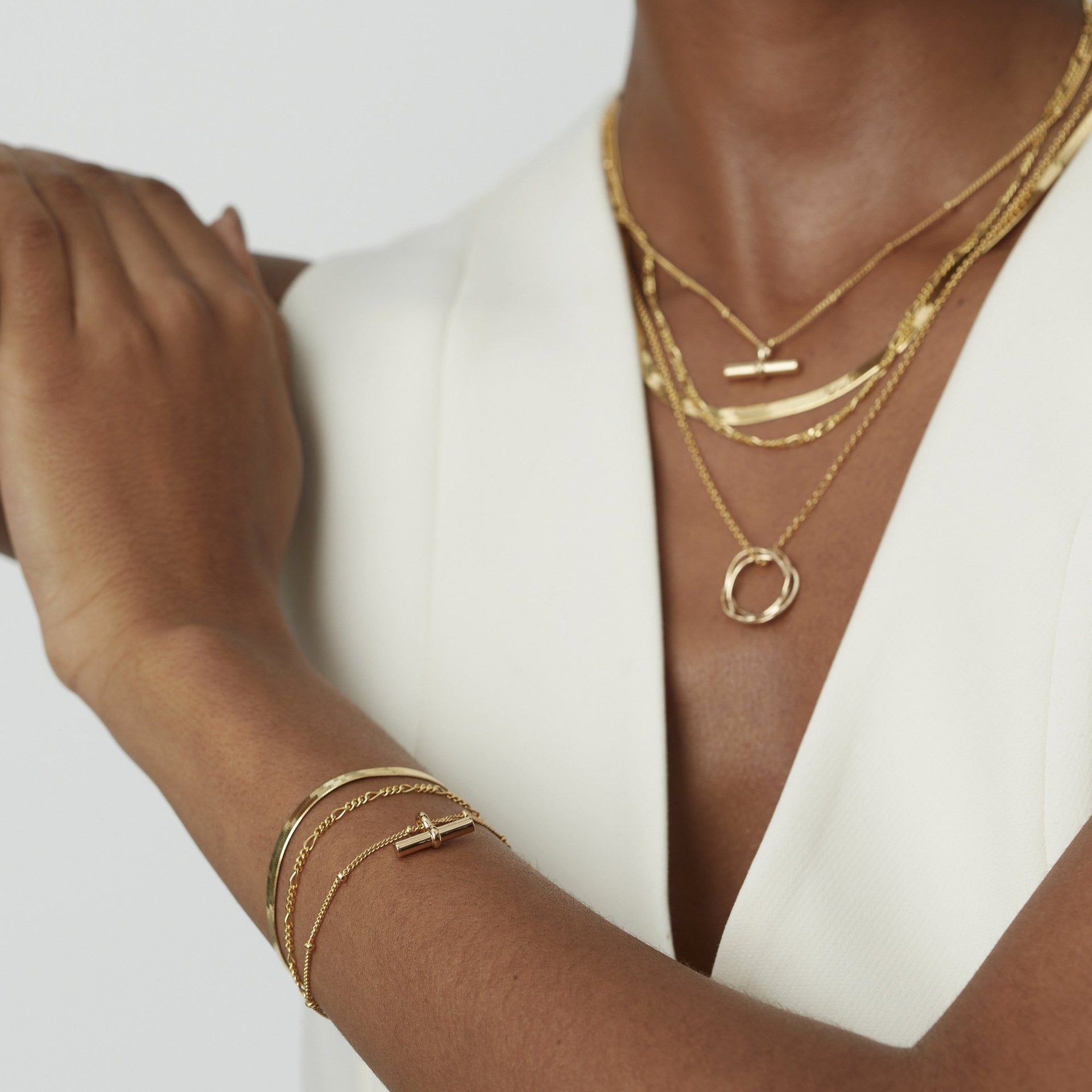 T-Bar Bracelet Silver