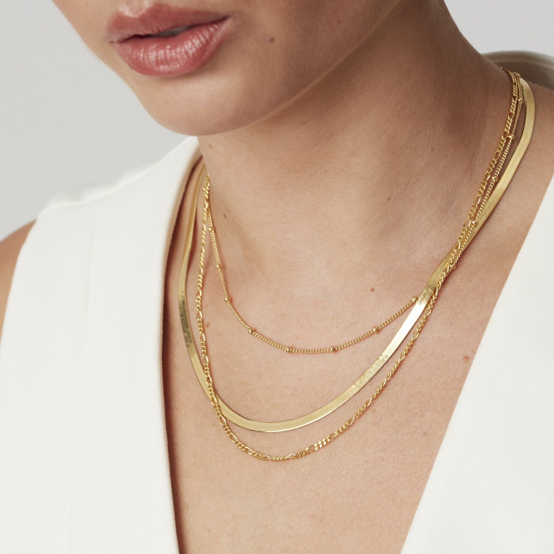 Maximum Impact Necklace Layering Set in Silver