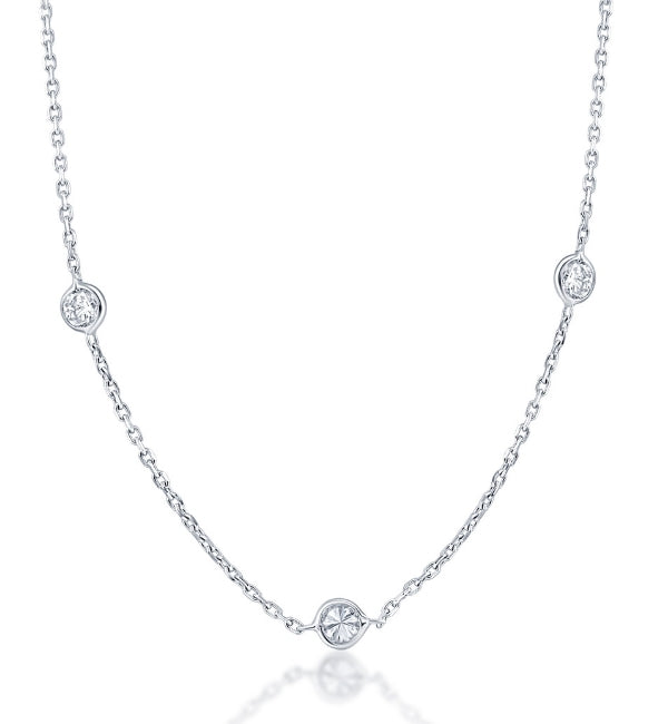 1 1/5ct Diamonds By The Yard Necklace Lab Grown In 14k White Or Yellow Gold