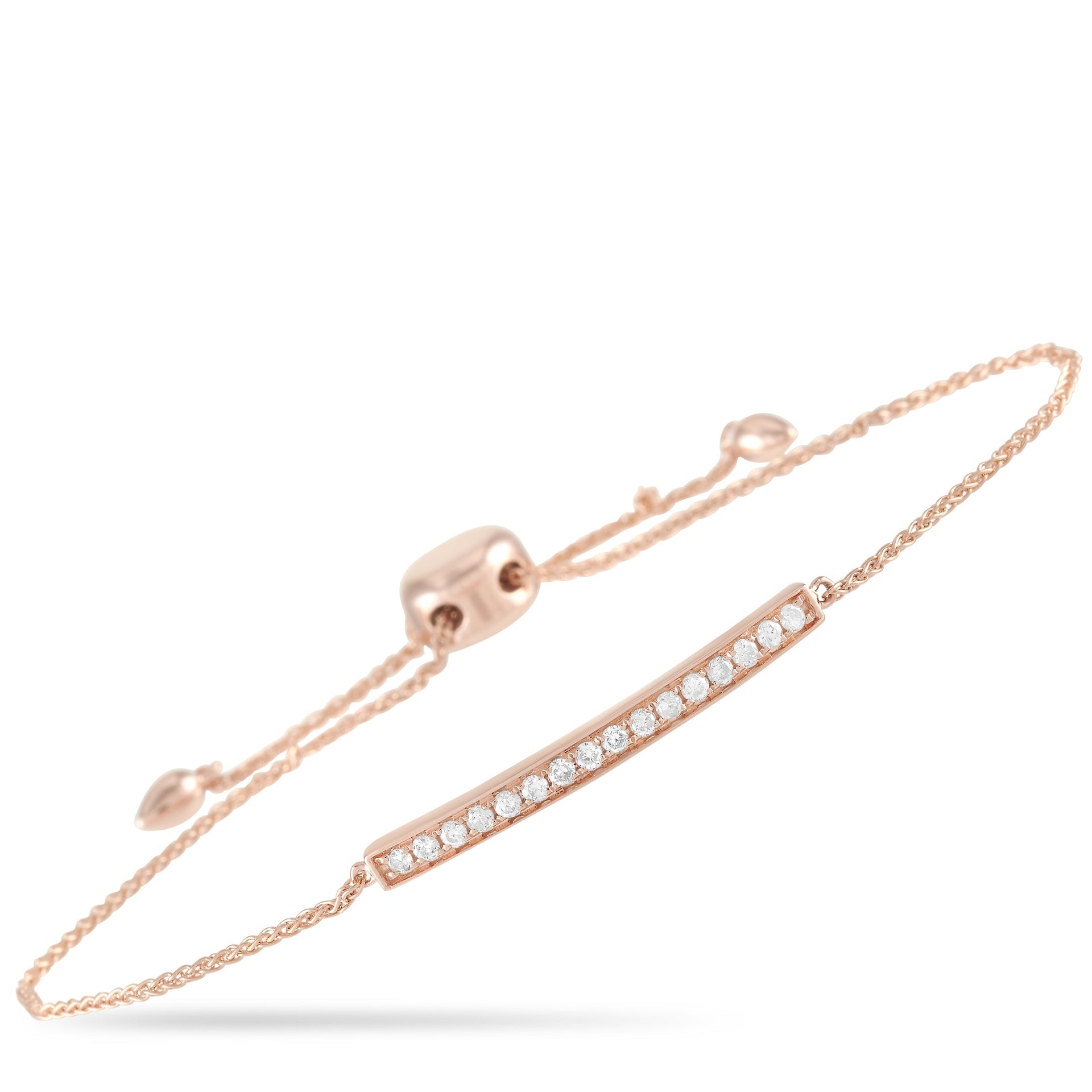 14K Rose Gold 0.25 ct Diamond Bracelet