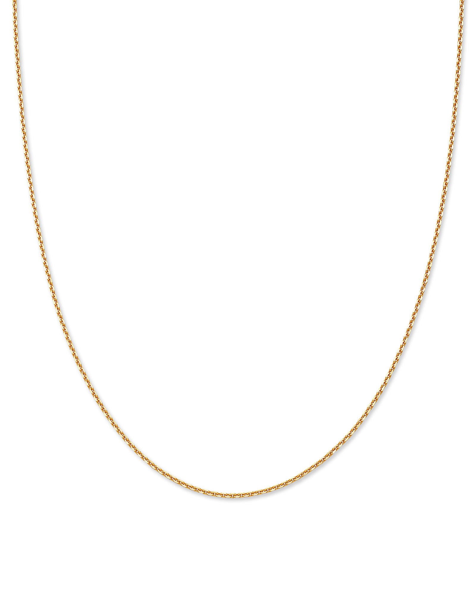 16 Thin Chain Necklace in 18k Gold Vermeil -  - Aureus Boutique