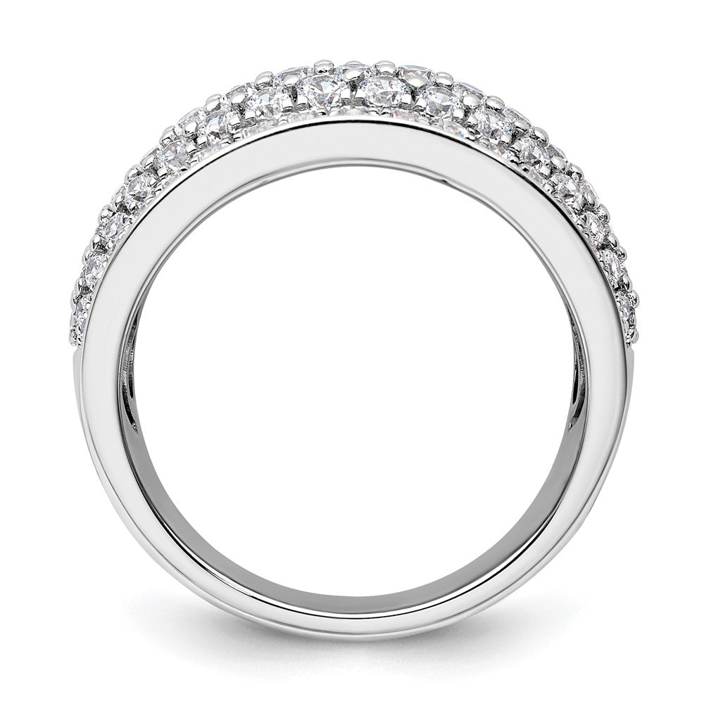 14k White Gold Lab Grown Diamond Wedding Band Ring 1.7ct Clarity- VS Color- G-H