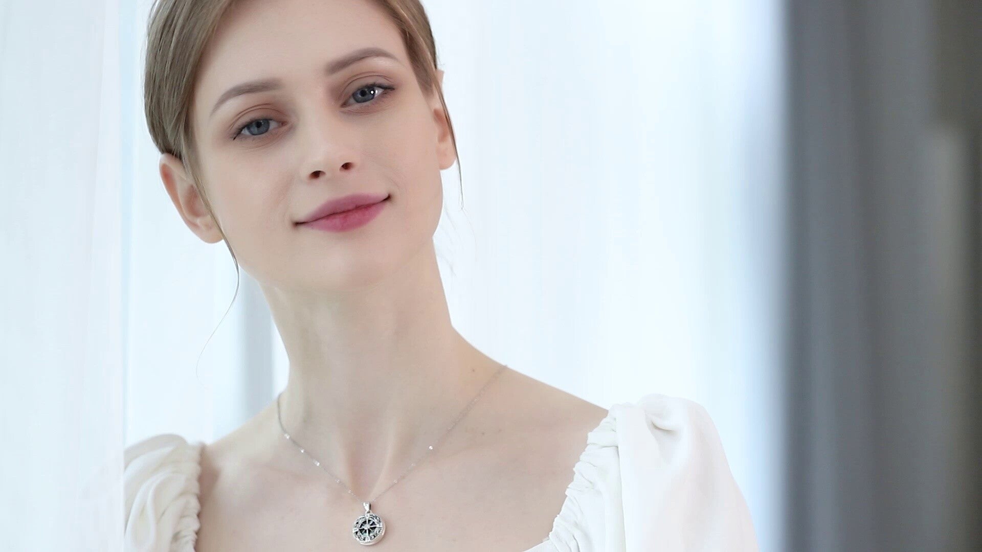 Sterling Silver Abalone Shellfish Celtic Knot & Compass Personalized Photo Locket Necklace