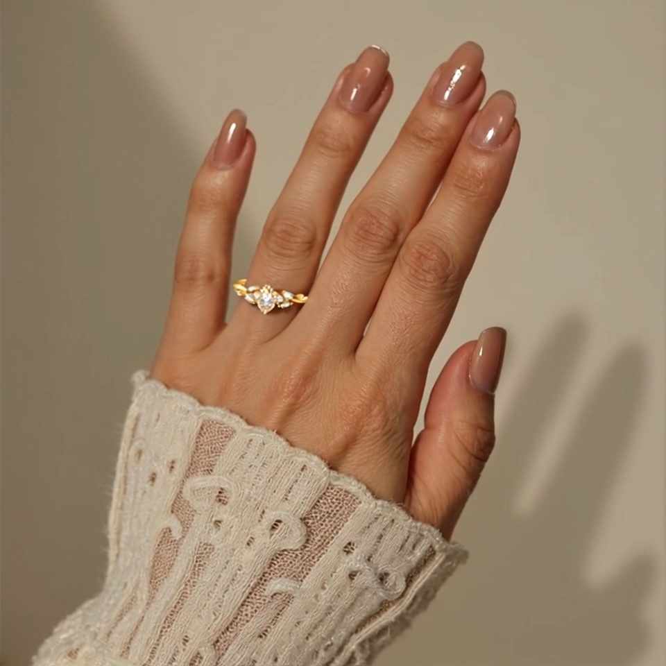 14K Gold 0.75 to 3.25 CT. T.W Marquise Shaped Lab Created Diamond Engagement Ring D VVS1-VS1 Clarity 3EX IGI Certified