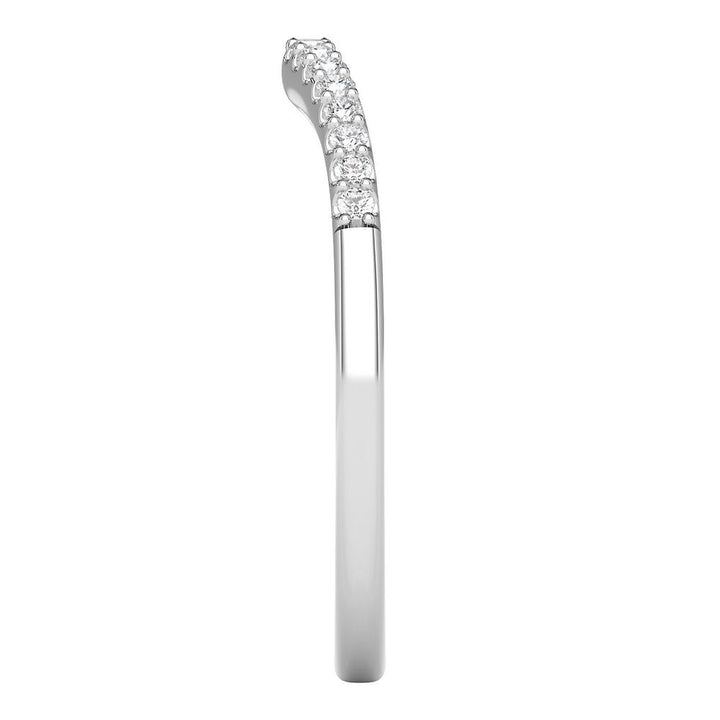 1/7 ct. tw. Diamond Contour Band in 14K White Gold
