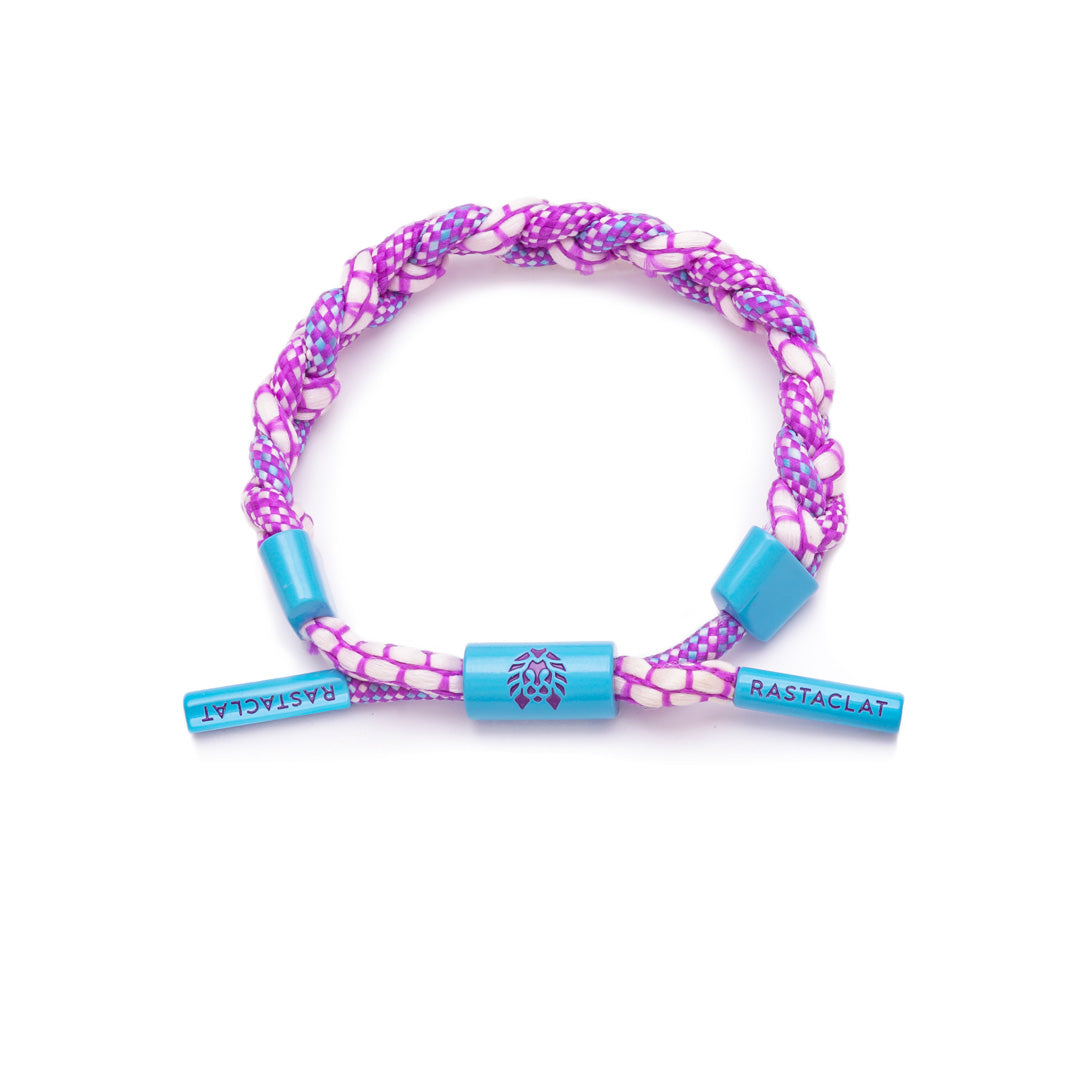 Rastaclat Original Hand Braided Plum Punch Adjustable Bracelet