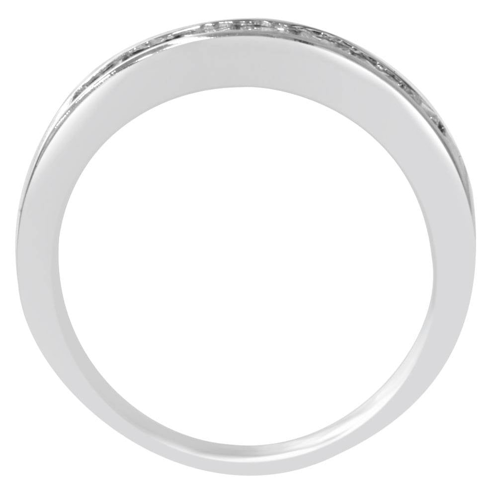 1ct Princess Cut Diamond Wedding Anniversary Ring 14k White Gold