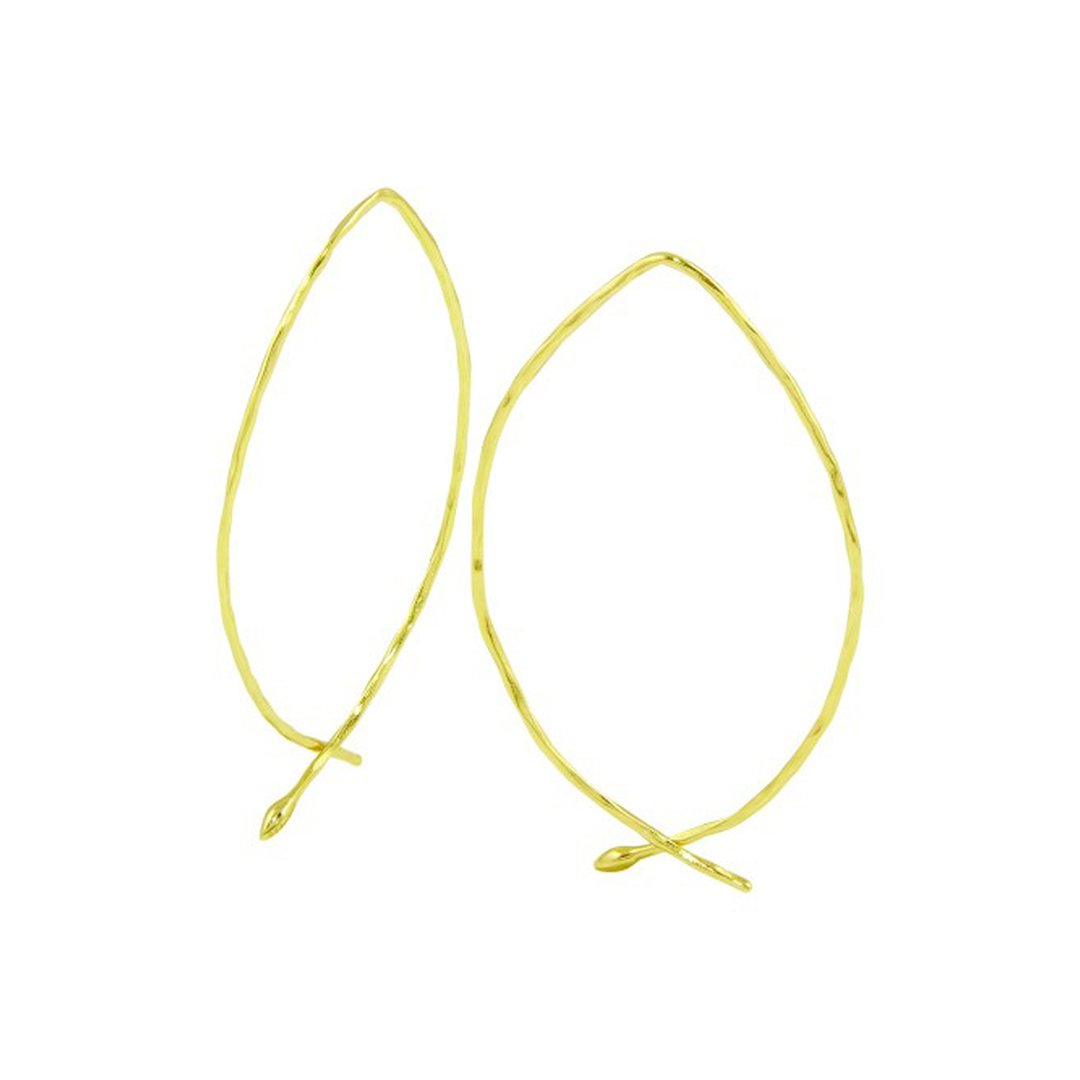 Adornia Wire Threader Earrings gold