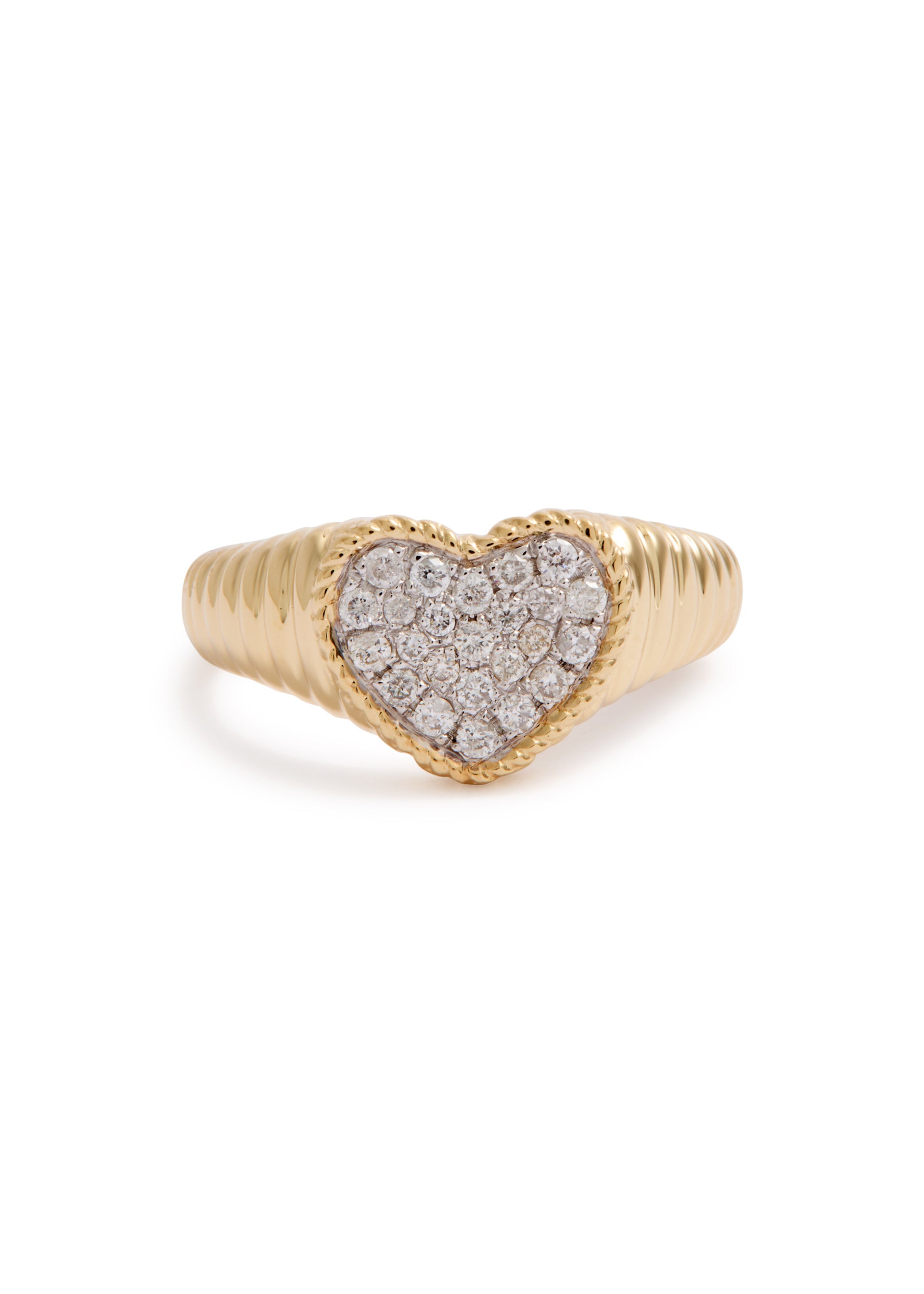 Baby Chevalière Cour Berlingot 9kt gold pinky ring