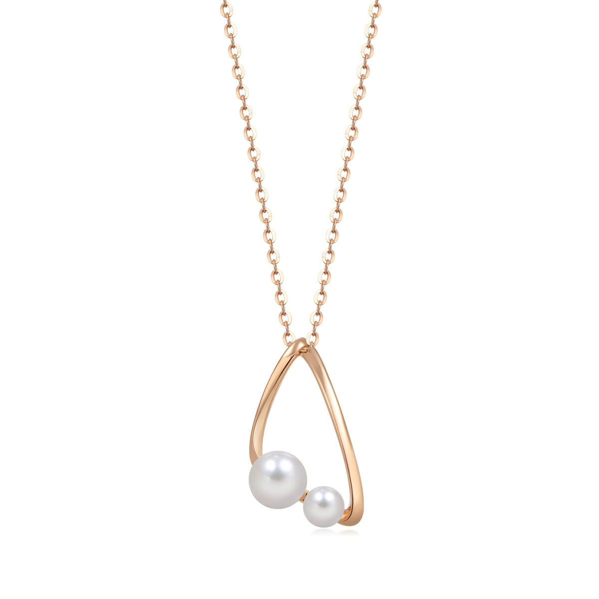 18K Red Gold Akoya Pearl Pendant -  - Aureus Boutique