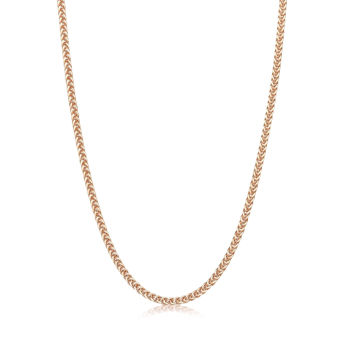 18K Red Gold Spiga Chain Necklace -  - Aureus Boutique