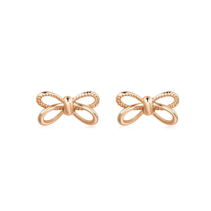 18K Rose Gold Bowties Earrings -  - Aureus Boutique