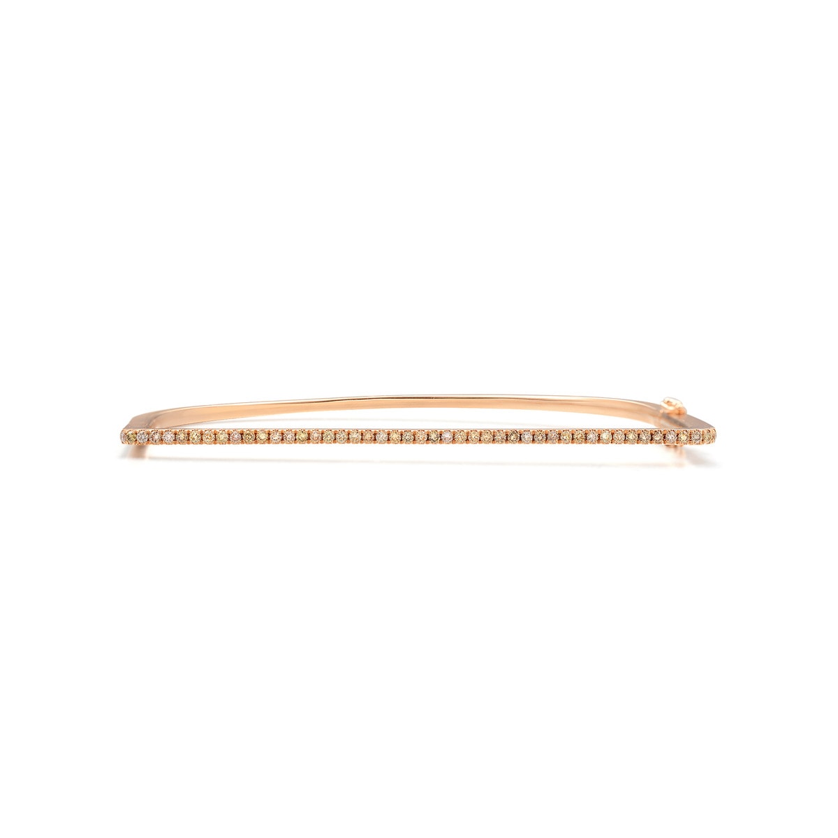 18K Rose Gold Diamond Bangle -  - Aureus Boutique