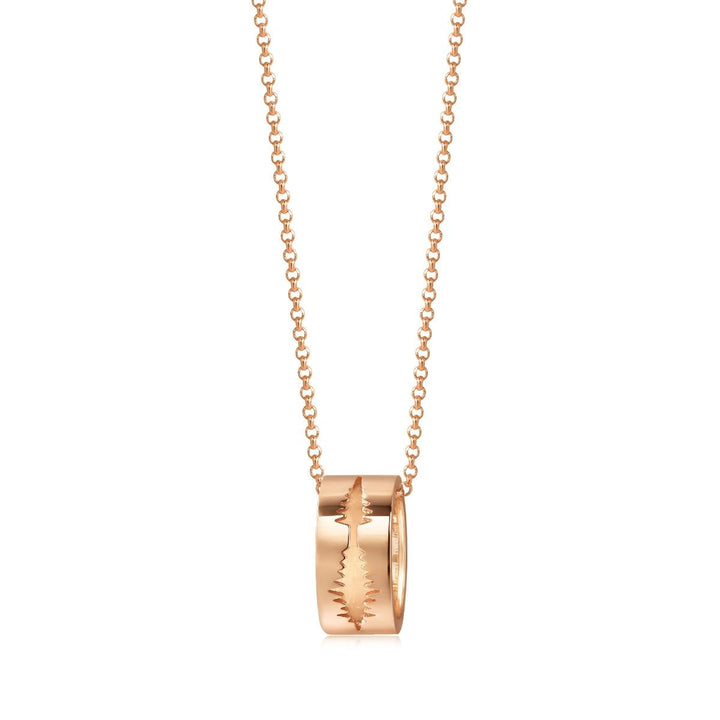 18K Rose Gold Diamond Necklace -  - Aureus Boutique