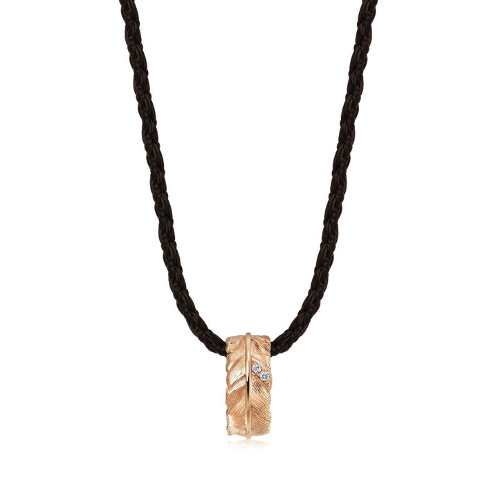 18K Rose Gold Diamond Necklace -  - Aureus Boutique
