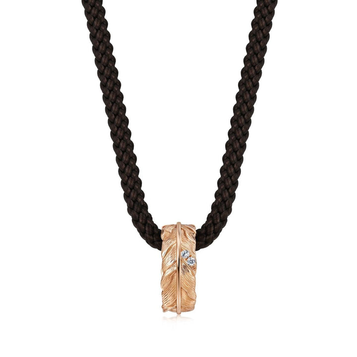 18K Rose Gold Diamond Necklace -  - Aureus Boutique