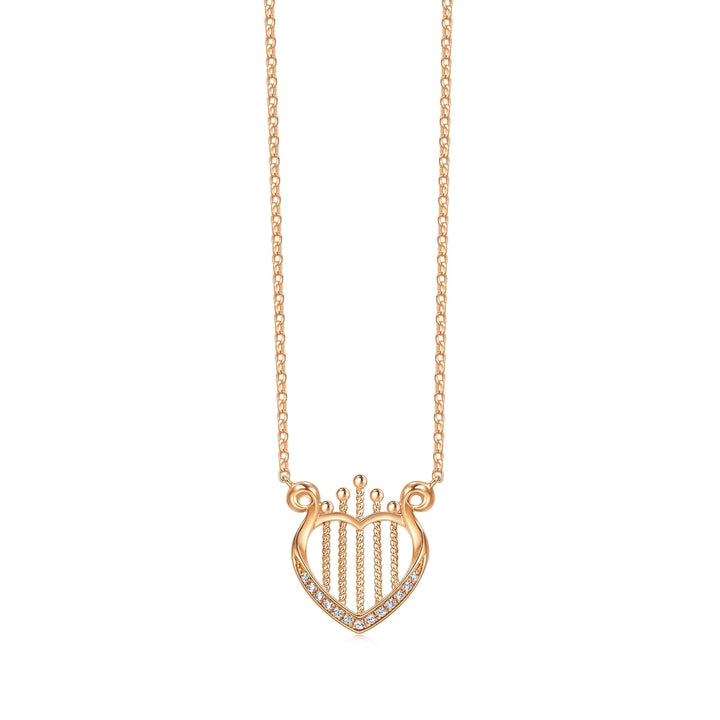 18K Rose Gold Diamond Necklace -  - Aureus Boutique