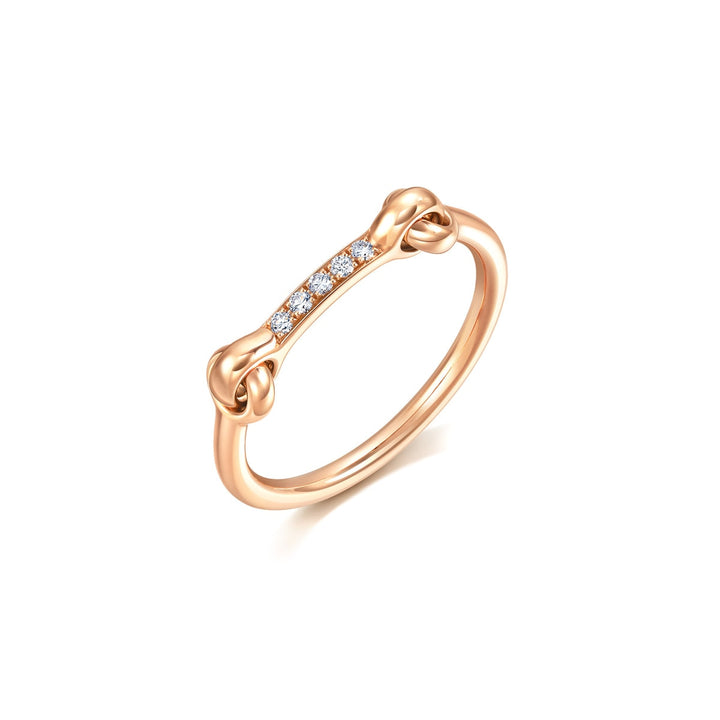 18K Rose Gold Diamond Ring -  - Aureus Boutique