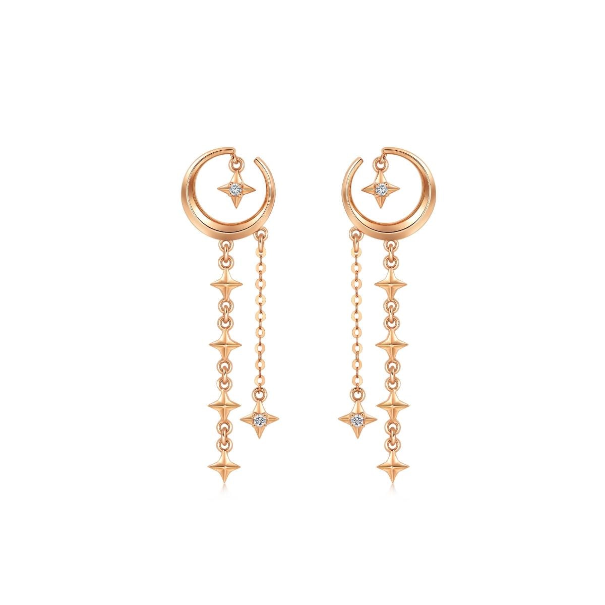 18K Rose Gold Earrings -  - Aureus Boutique
