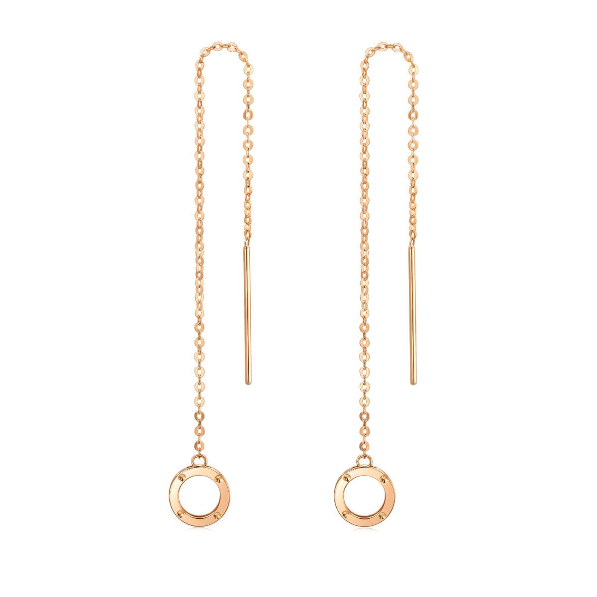 18K Rose Gold Earrings -  - Aureus Boutique