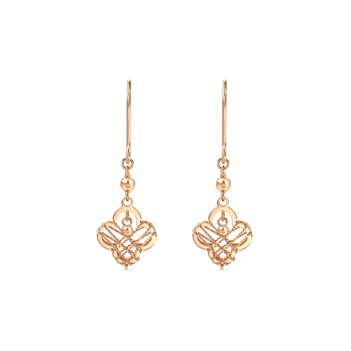 18K Rose Gold Earrings -  - Aureus Boutique