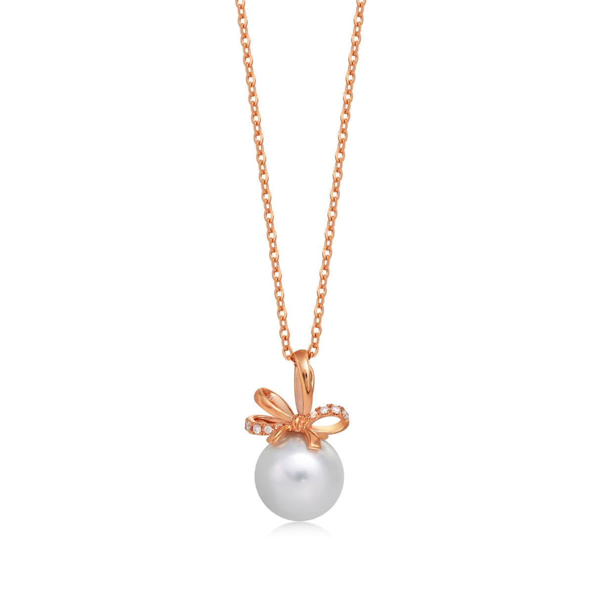 18K Rose Gold Golden South Sea Pearl Pendant -  - Aureus Boutique