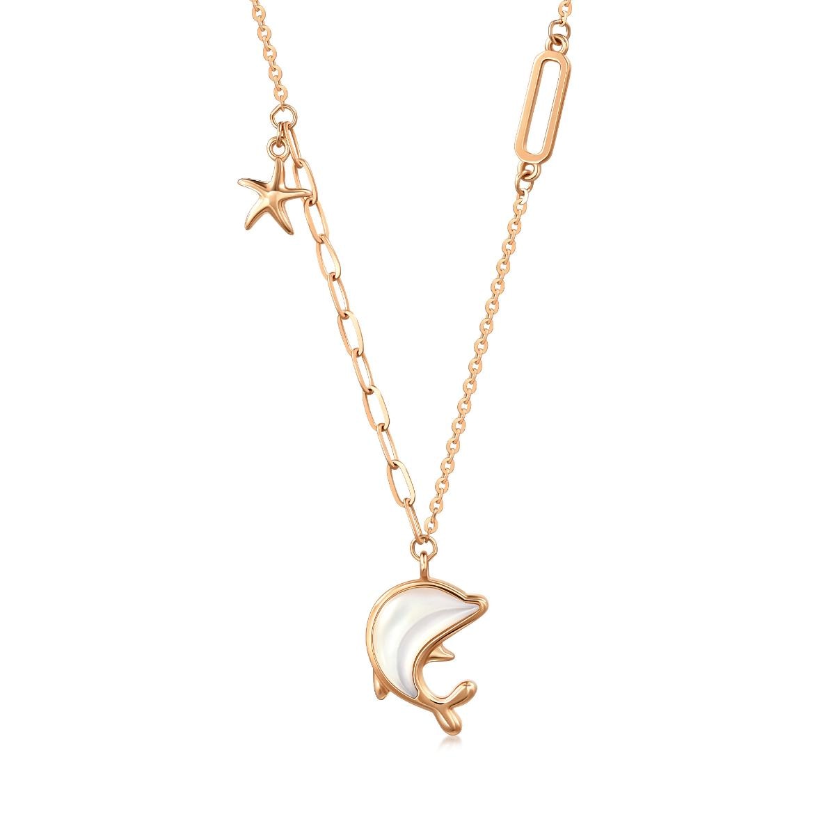 18K Rose Gold Necklace -  - Aureus Boutique