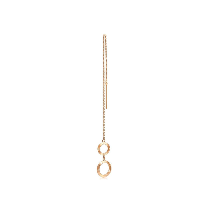 18K Rose Gold Single Earring -  - Aureus Boutique
