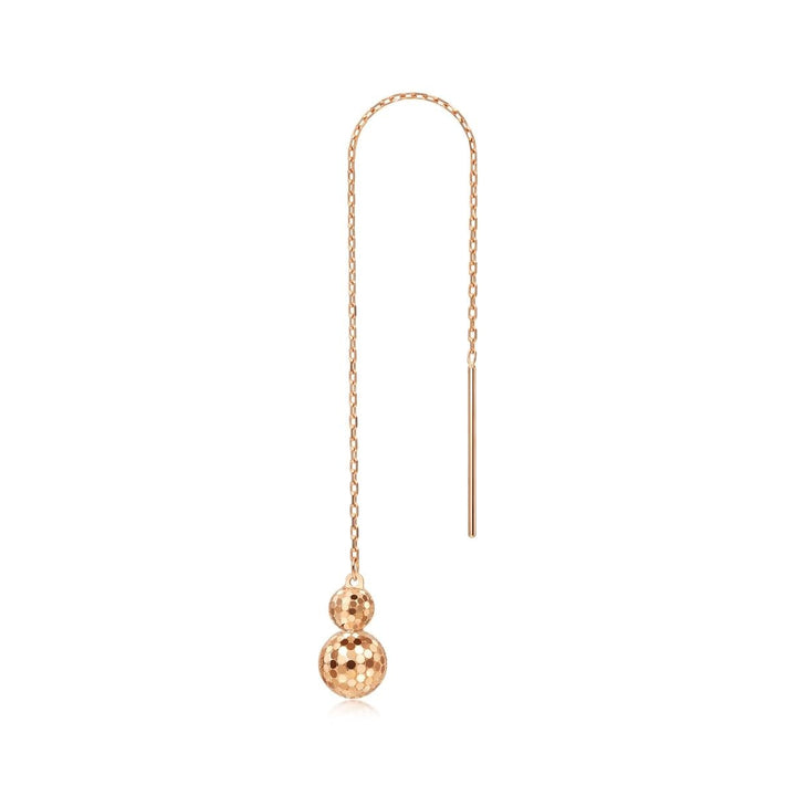 18K Rose Gold Single Earring -  - Aureus Boutique