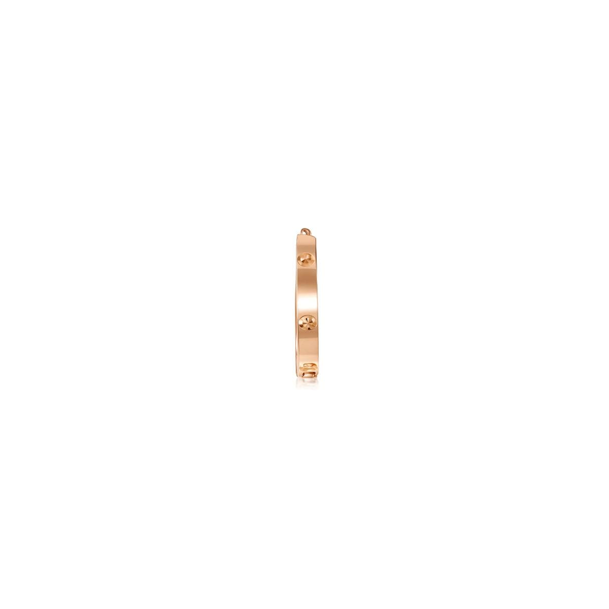 18K Rose Gold Single Earring -  - Aureus Boutique