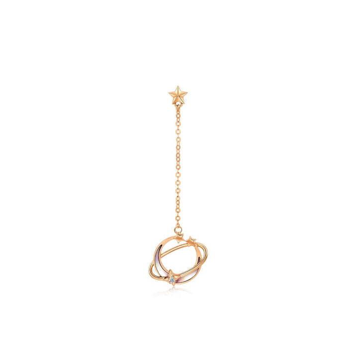 18K Rose Gold Single Earring -  - Aureus Boutique