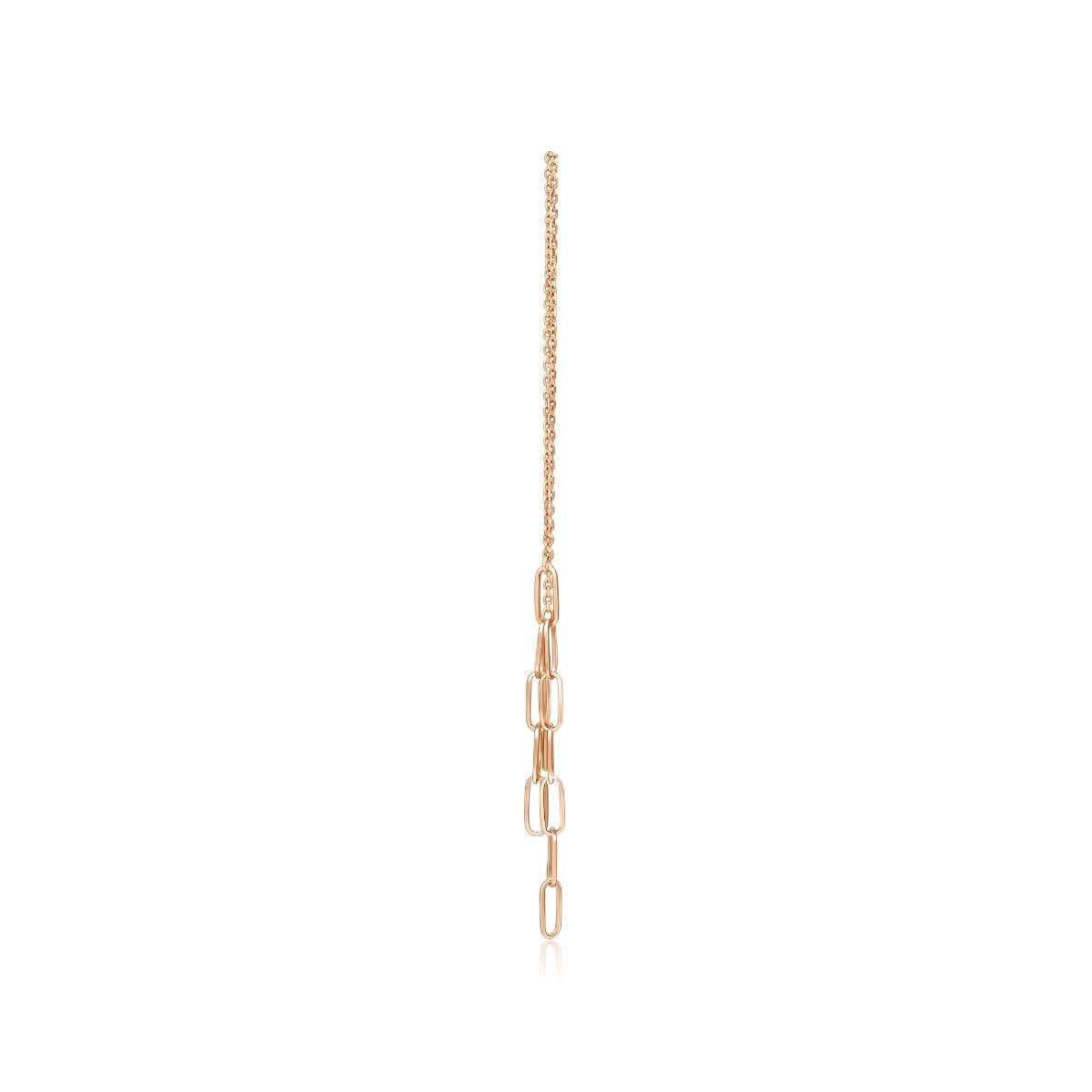 18K Rose Gold Single Earring -  - Aureus Boutique