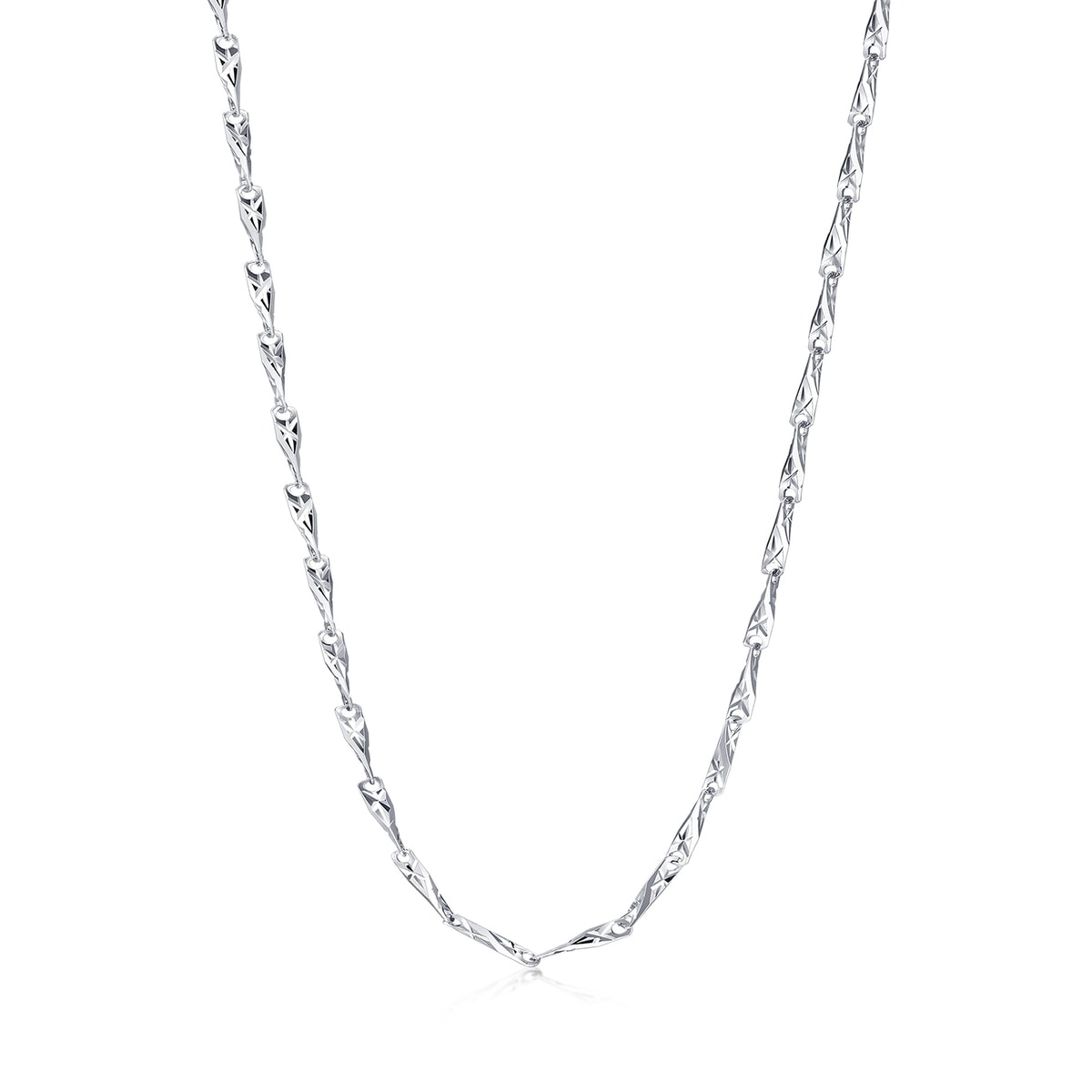 18K White Gold Chain Necklace -  - Aureus Boutique
