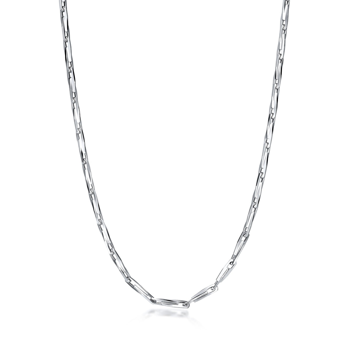 18K White Gold Chain Necklace -  - Aureus Boutique