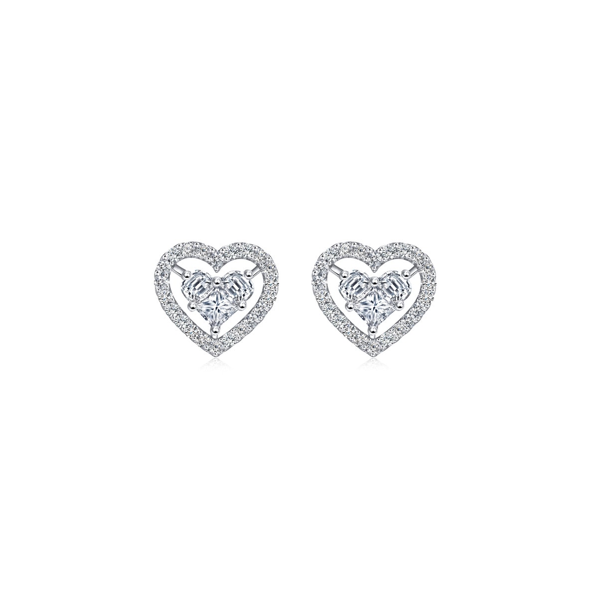 18K White Gold Diamond Earrings -  - Aureus Boutique
