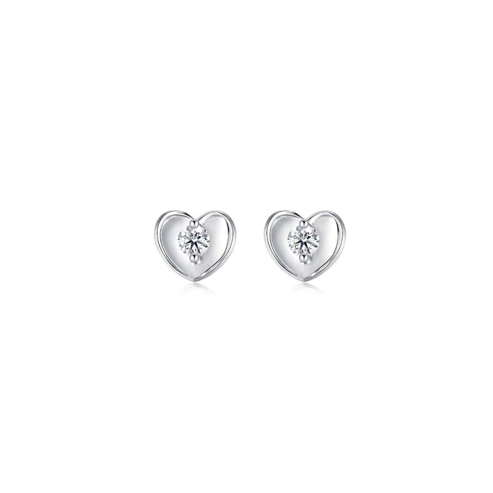 18K White Gold Diamond Earrings -  - Aureus Boutique
