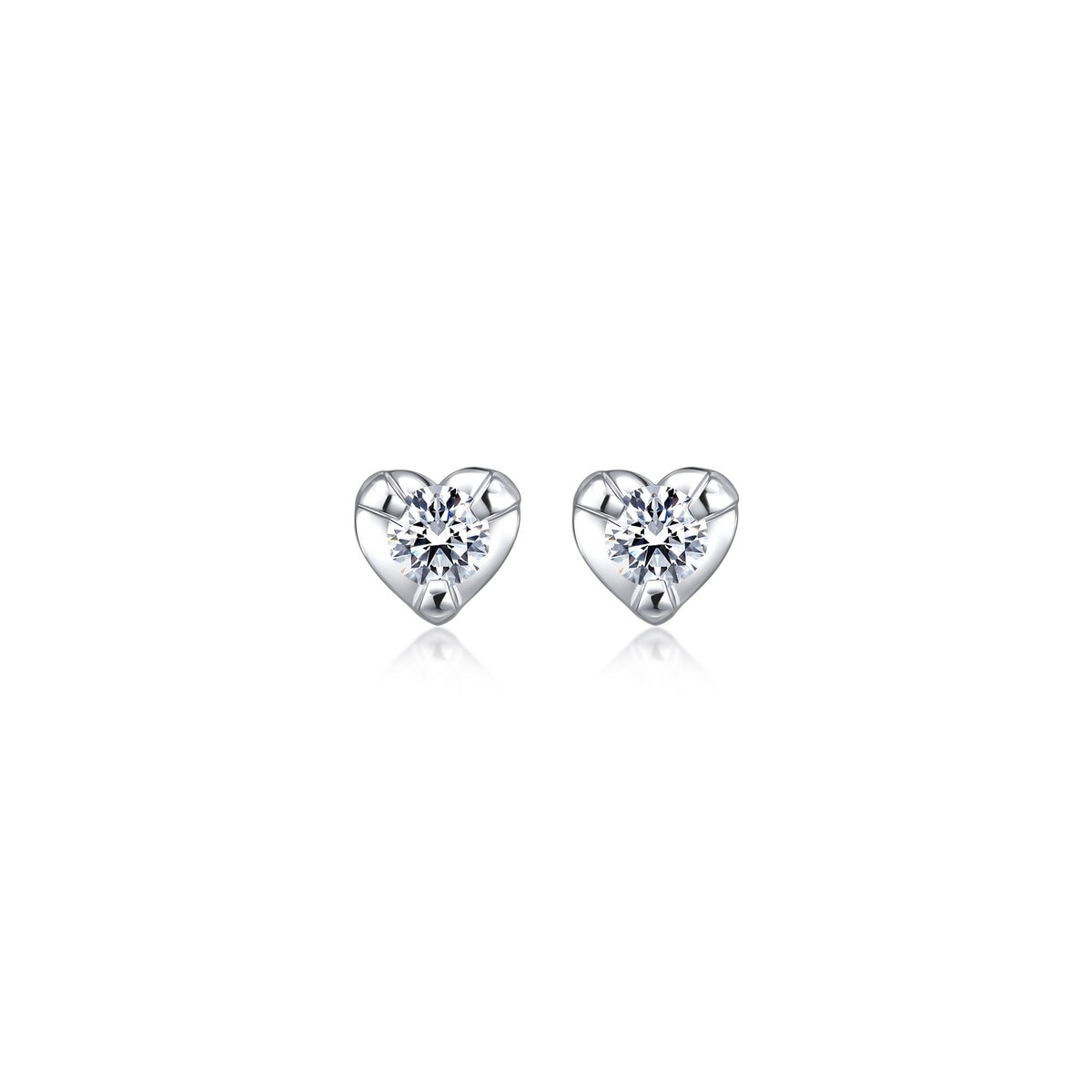18K White Gold Diamond Earrings -  - Aureus Boutique