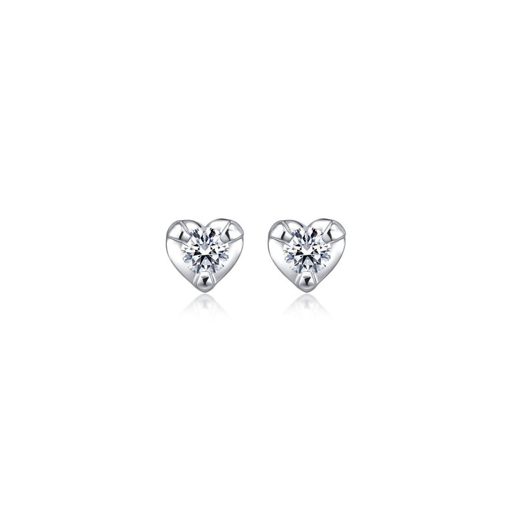 18K White Gold Diamond Earrings -  - Aureus Boutique