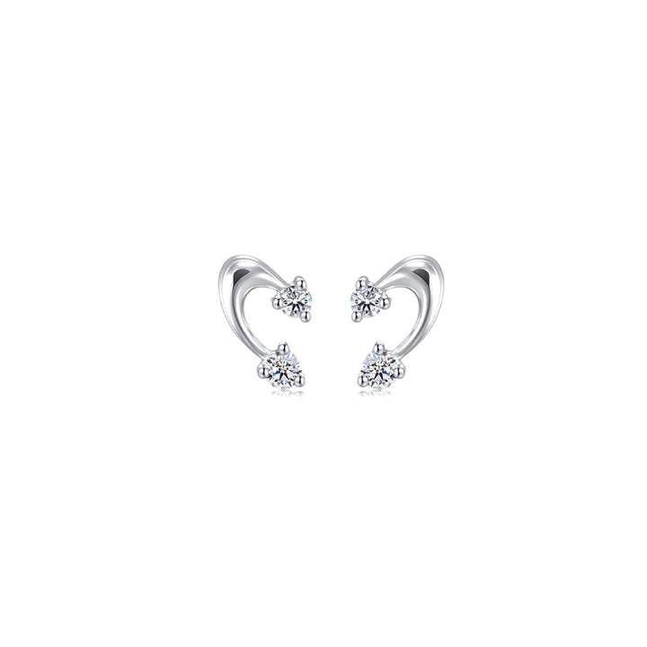 18K White Gold Diamond Earrings -  - Aureus Boutique