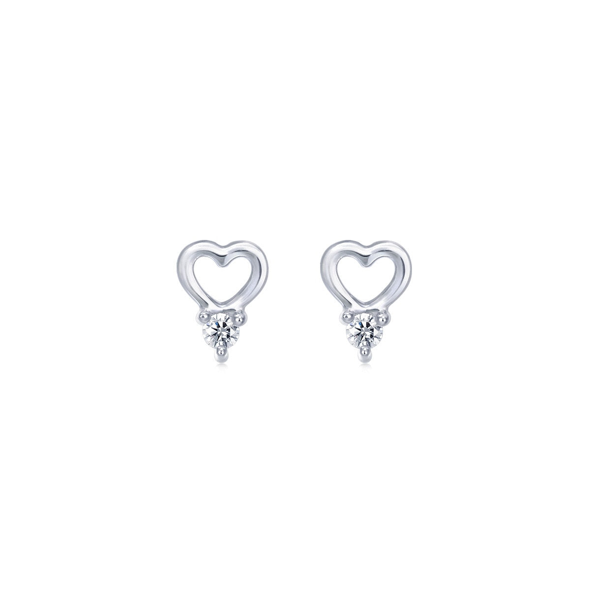 18K White Gold Diamond Earrings -  - Aureus Boutique