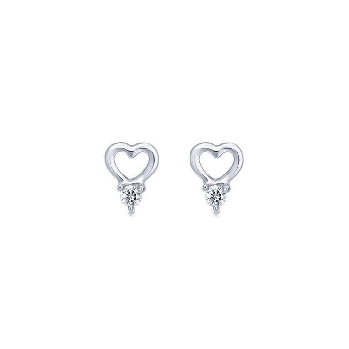 18K White Gold Diamond Earrings -  - Aureus Boutique