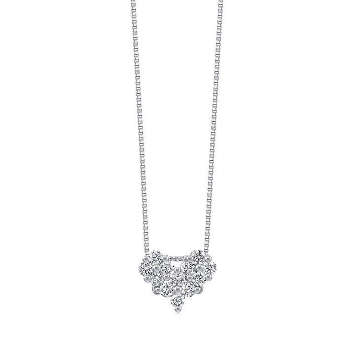 18K White Gold Diamond Necklace -  - Aureus Boutique